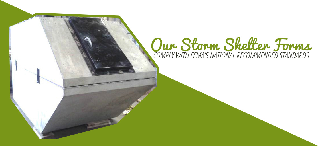Storm Shelter Made from a Del Zotto Steel Form