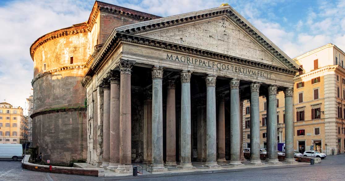 The Concrete Pantheon in Rome