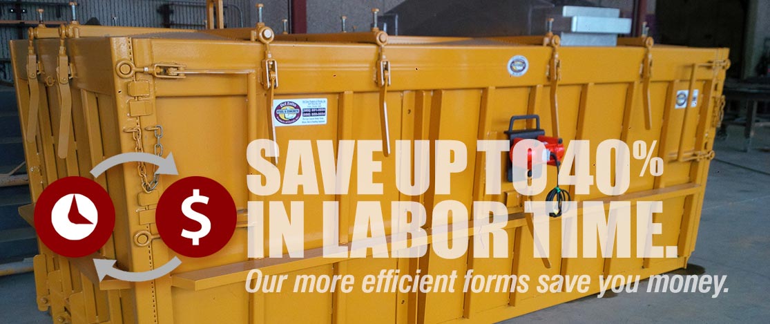 Save up to 40% in labor time with septic forms!
