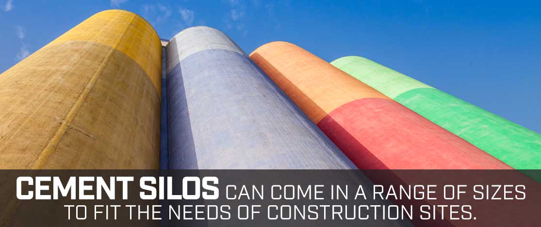Cement silos range in size