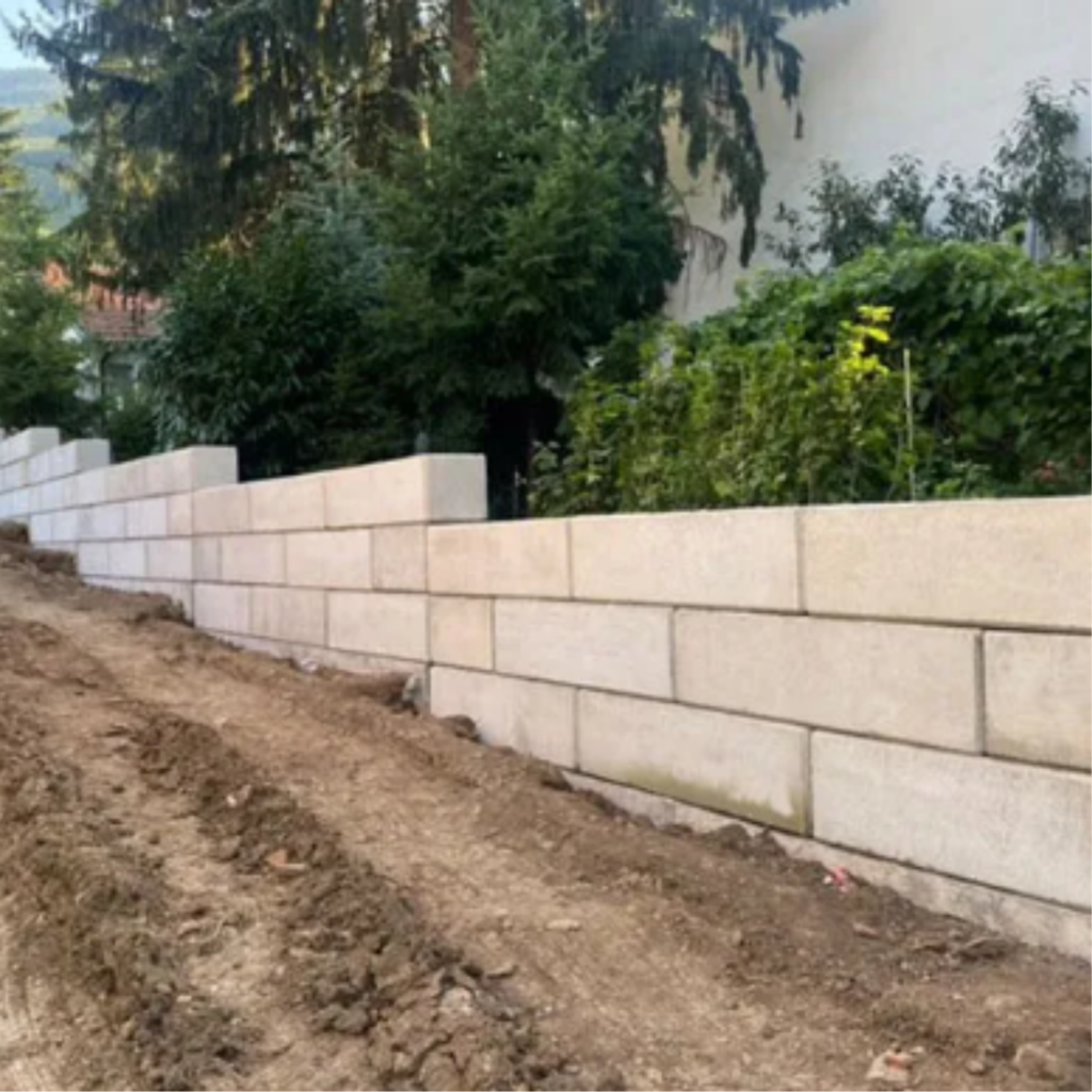 LockIn Block Finished 72” x 24” x 24” Interlocking Block Del Zotto